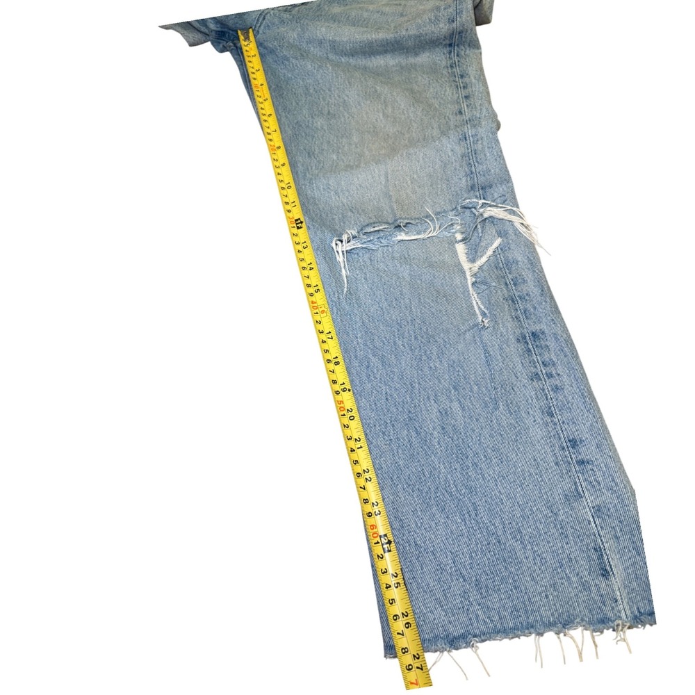 $188 AGOLDE Womens Jeans Size 31 Cherie High Rise Light Wash Distressed - Picture 5 of 11